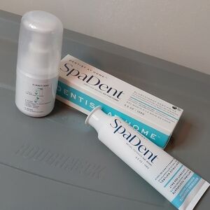 SpaDent Natural Toothpaste & Mouthwash Concentrate Coconut Sea Salt